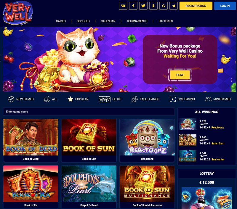 Verywell casino login, casino verywell